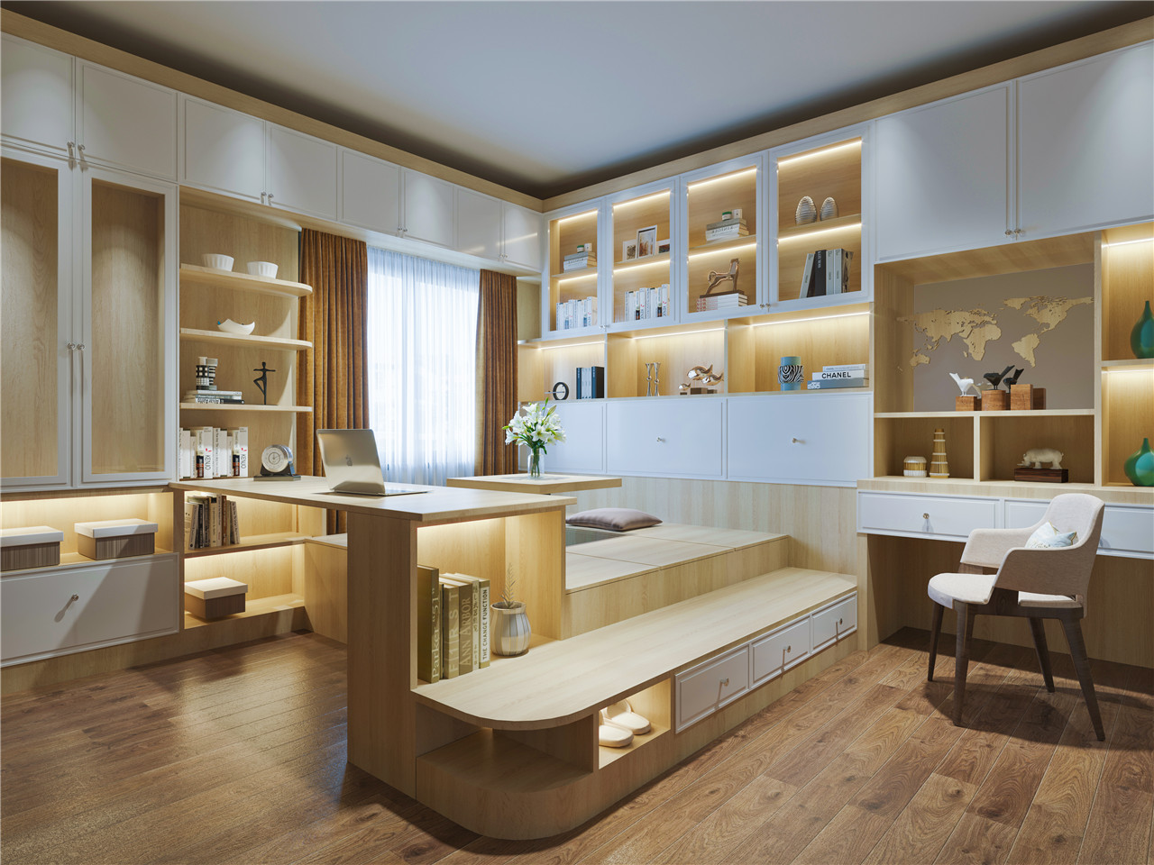 多元橡木生态板-板材全屋定制案例