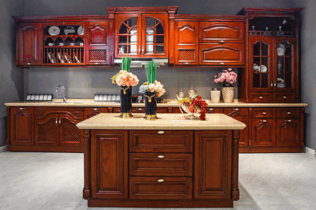 老子有钱lzyq88官网苏明哲同款欧式实木橱柜